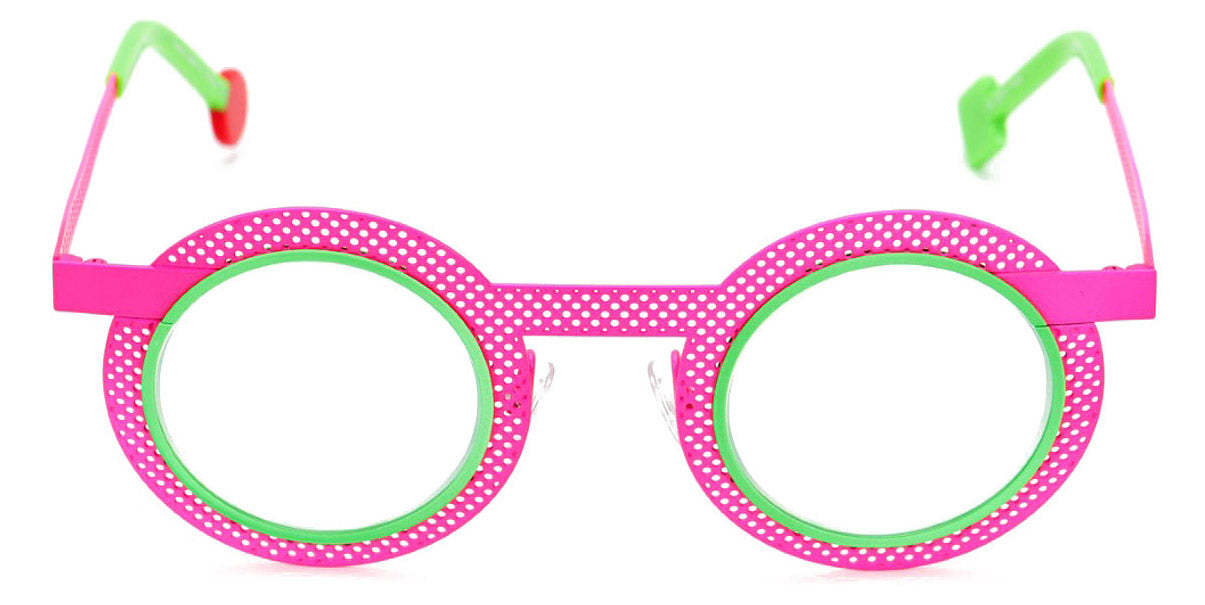 Sabine Be® Be Gipsy Hole SB Be Gipsy Hole 504 43 - Neon Pink Perforated Satin / Neon Green Satin Eyeglasses