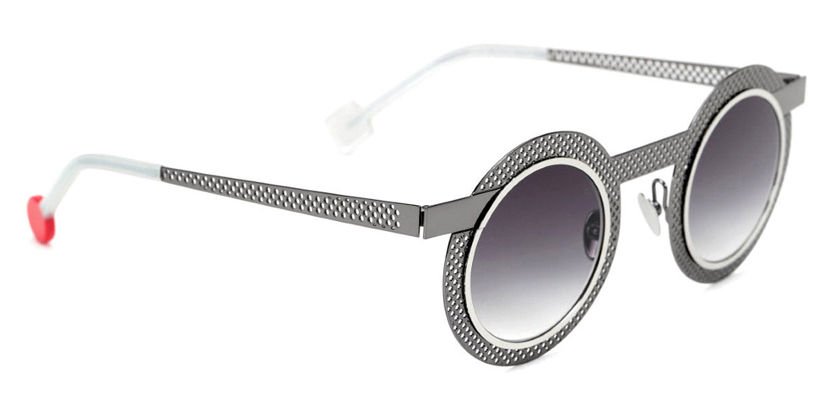 Sabine Be® Be Gipsy Hole Sun SB Be Gipsy Hole Sun 502 43 - Dark Ruthenium Polished Perforated / Polished Palladium Sunglasses