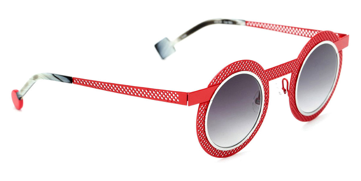 Sabine Be® Be Gipsy Hole Sun SB Be Gipsy Hole Sun 503 43 - Satin Red Perforated / Polished Palladium Sunglasses