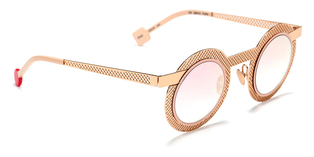 Sabine Be® Be Gipsy Hole Sun SB Be Gipsy Hole Sun 563 43 - Polished Rose Gold Perforated / Shiny Nude Sunglasses