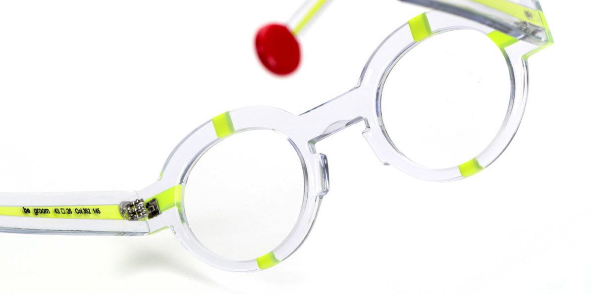 Sabine Be® Be Groom SB Be Groom 362 43 - Shiny Crystal / Shiny Neon Green Eyeglasses