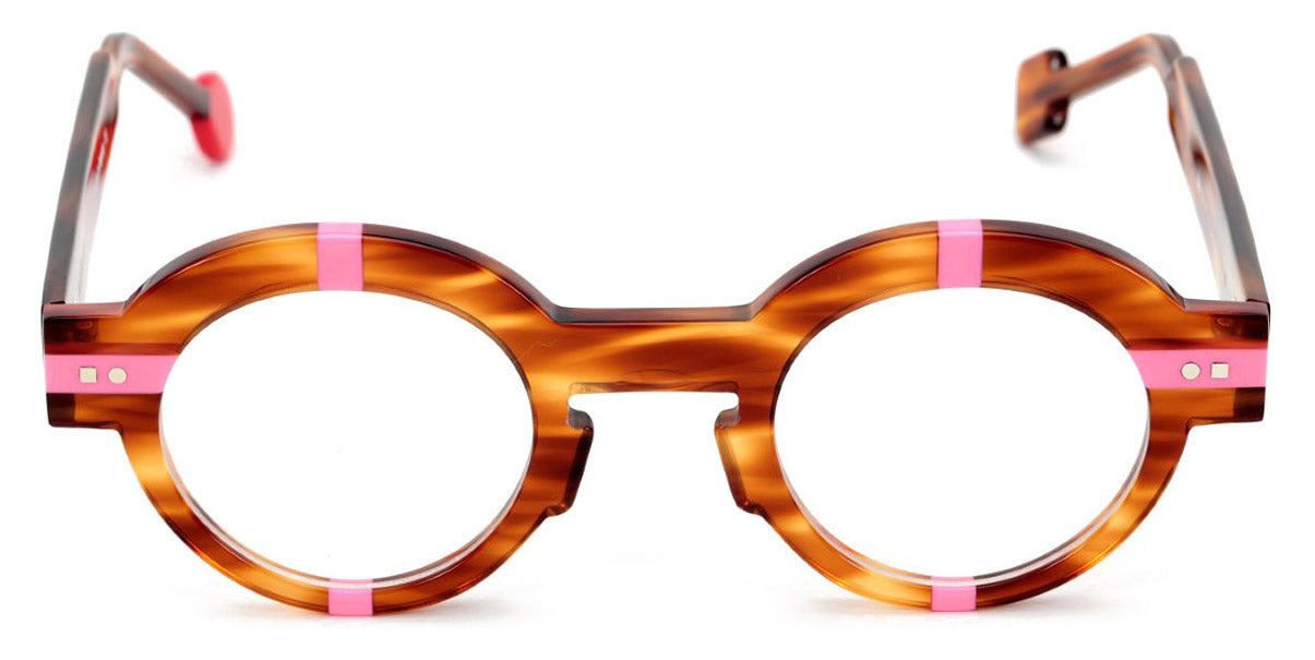 Sabine Be® Be Groom SB Be Groom 454 43 - Shiny Veined Blond Tortoise / Shiny Neon Pink Eyeglasses