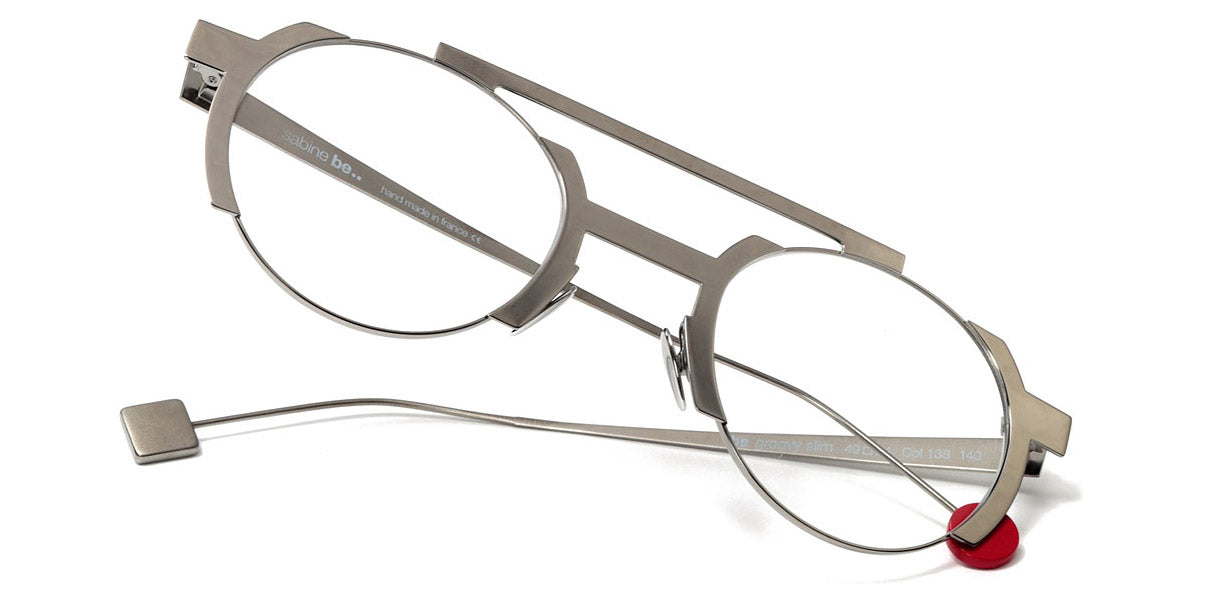 Sabine Be® Be Groovy Slim SB Be Groovy Slim 138 49 - Polished Ruthenium Eyeglasses