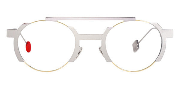 Sabine Be® Be Groovy Slim SB Be Groovy Slim 266 49 - Polished Palladium / Polished Pale Gold Eyeglasses