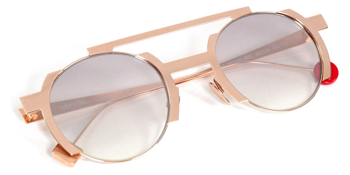 Sabine Be® Be Groovy Slim Sun SB Be Groovy Slim Sun 140 49 - Polished Rose Gold Sunglasses