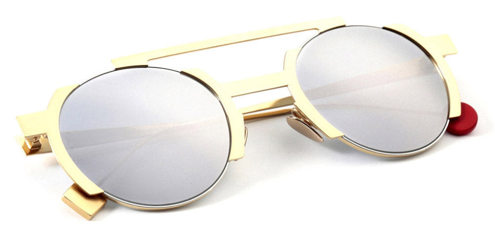 Sabine Be® Be Groovy Slim Sun SB Be Groovy Slim Sun 264 49 - Polished Pale Gold / Polished Palladium Sunglasses