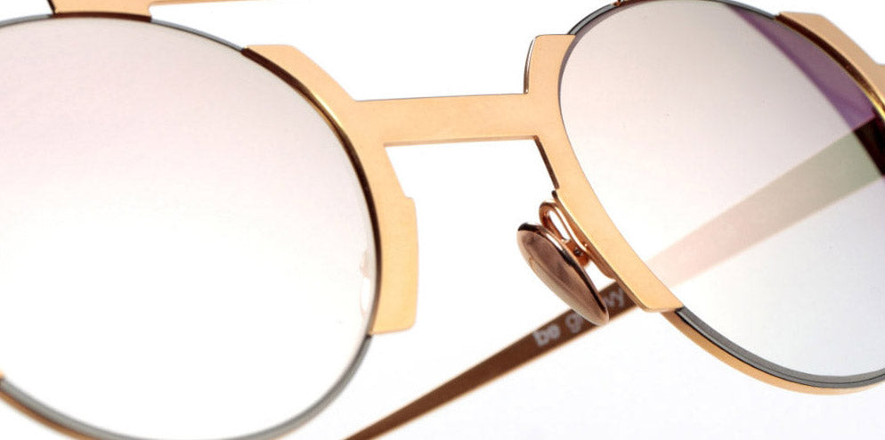 Sabine Be® Be Groovy Slim Sun SB Be Groovy Slim Sun 5 49 - Polished Rose Gold / Polished Ruthenium Sunglasses