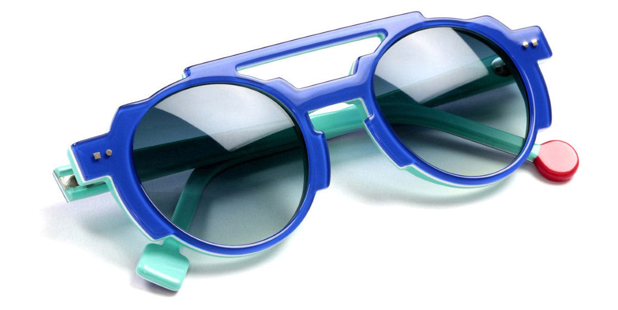 Sabine Be® Be Groovy Swell Sun SB Be Groovy Swell Sun 168 49 - Shiny Translucent Blue Majorelle / White / Shiny Turquoise Sunglasses