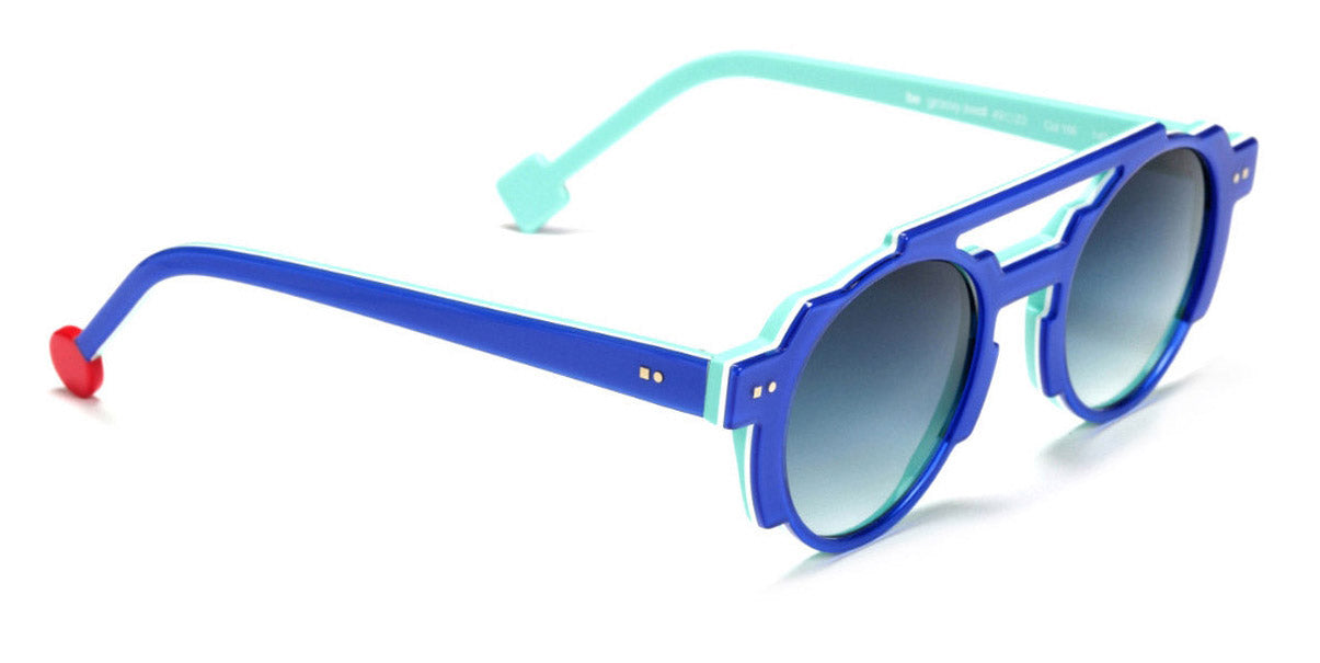 Sabine Be® Be Groovy Swell Sun SB Be Groovy Swell Sun 168 49 - Shiny Translucent Blue Majorelle / White / Shiny Turquoise Sunglasses