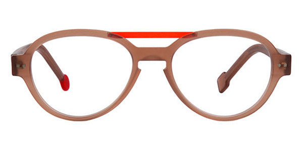 Sabine Be® Be Hype SB Be Hype 04 54 - Beige Translucent Matte / Orange Shiny Satin Eyeglasses