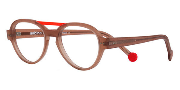 Sabine Be® Be Hype SB Be Hype 04 54 - Beige Translucent Matte / Orange Shiny Satin Eyeglasses