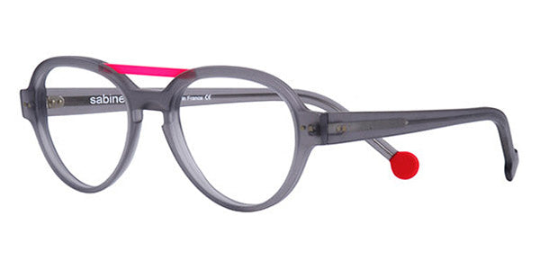 Sabine Be® Be Hype SB Be Hype 13 54 - Matte Translucent Gray / Satin Neon Pink Eyeglasses