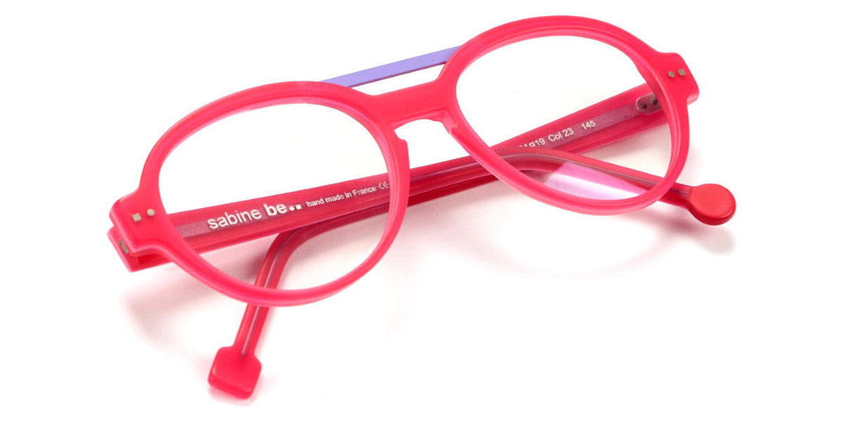 Sabine Be® Be Hype SB Be Hype 23 54 - Matte Neon Pink / Satin Light Purple Eyeglasses