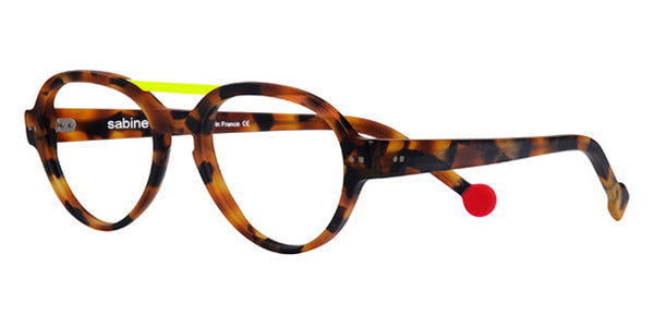 Sabine Be® Be Hype SB Be Hype 27 54 - Matte Fawn Tortoise / Neon Yellow Eyeglasses