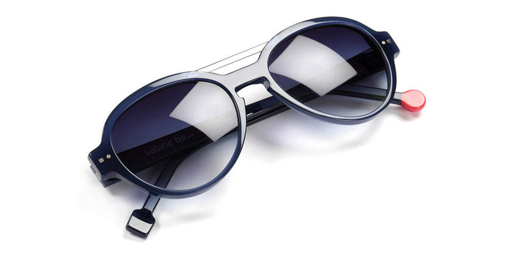 Sabine Be® Be Hype Sun SB Be Hype Sun 01 54 - Shiny Navy Blue / Polished Palladium Sunglasses