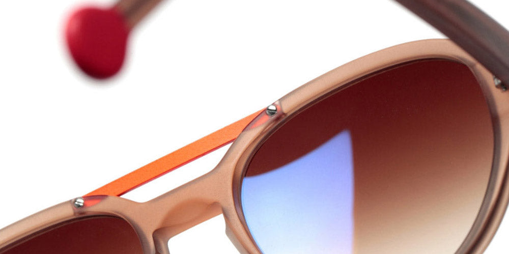 Sabine Be® Be Hype Sun SB Be Hype Sun 04 54 - Beige Translucent Matte / Orange Shiny Satin Sunglasses