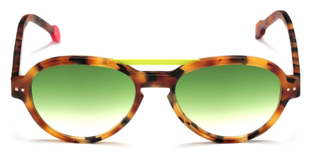 Sabine Be® Be Hype Sun SB Be Hype Sun 27 54 - Matte Fawn Tortoise / Neon Yellow Sunglasses