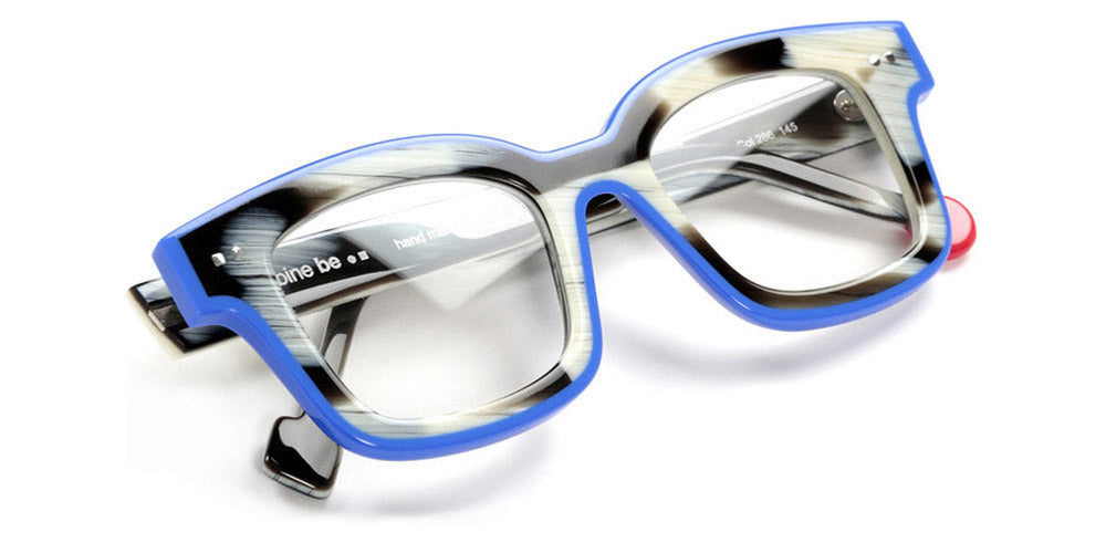 Sabine Be® Be Idol Line SB Be Idol Line 286 46 - Shiny Horn / Shiny Klein Blue Eyeglasses