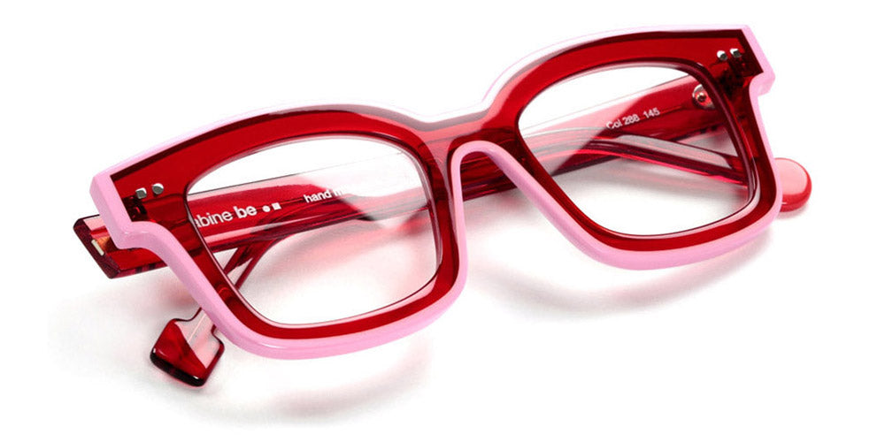 Sabine Be® Be Idol Line SB Be Idol Line 288 46 - Shiny Translucent Red / Shiny Pink Eyeglasses