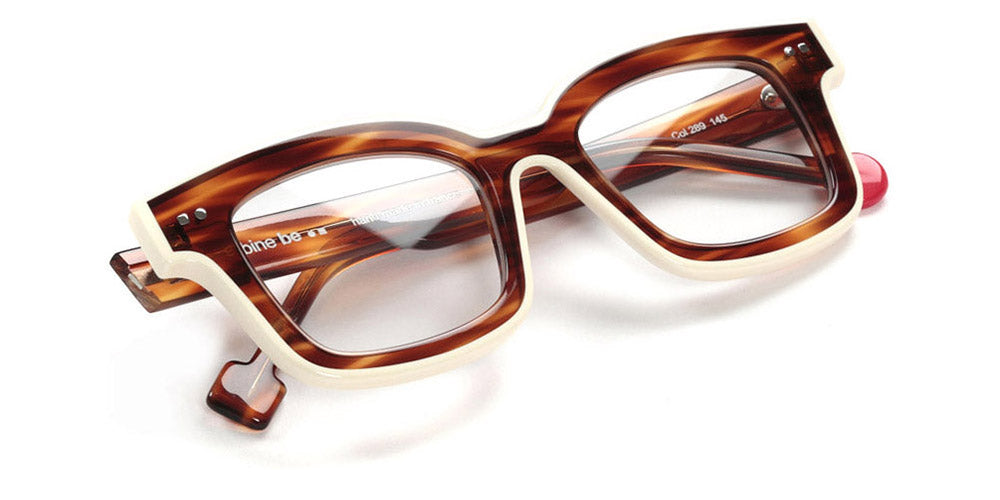 Sabine Be® Be Idol Line SB Be Idol Line 289 46 - Shiny Blonde Veined Tortoise / Shiny Ivory Eyeglasses