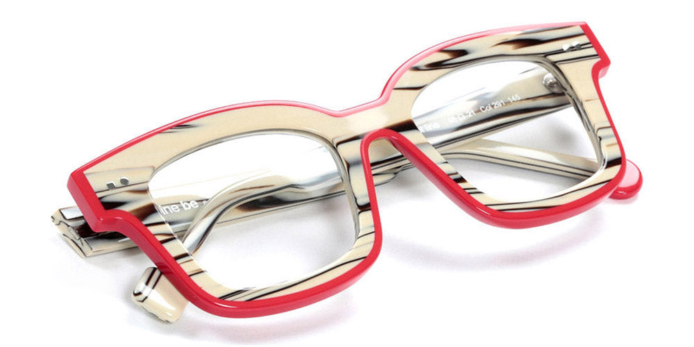 Sabine Be® Be Idol Line SB Be Idol Line 291 46 - Shiny Vanilla Choco / Shiny Red Eyeglasses