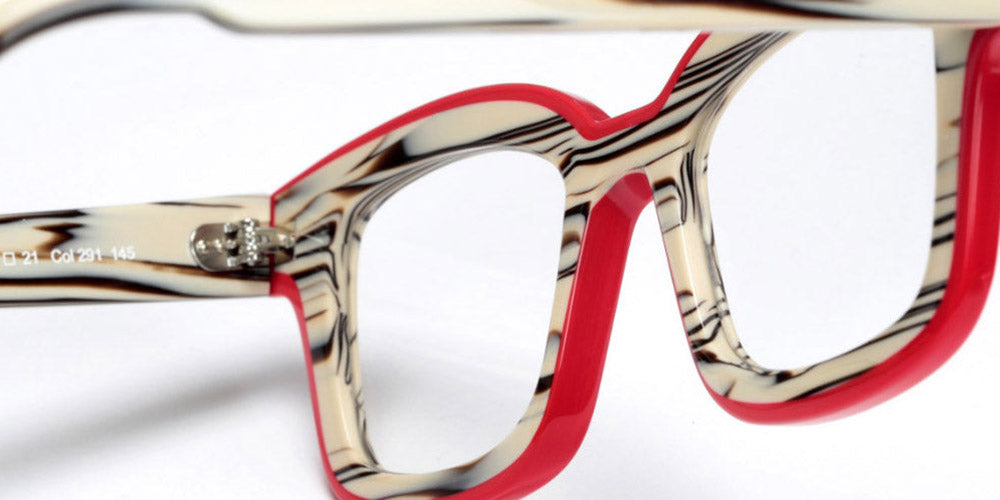 Sabine Be® Be Idol Line SB Be Idol Line 291 46 - Shiny Vanilla Choco / Shiny Red Eyeglasses