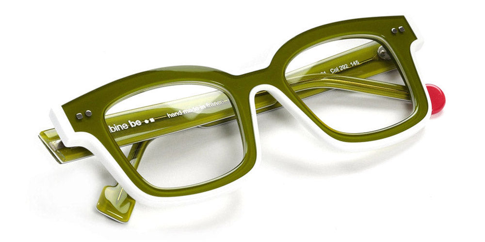 Sabine Be® Be Idol Line SB Be Idol Line 292 46 - Shiny Translucent Light Green / White / Shiny Translucent Light Green / White Eyeglasses