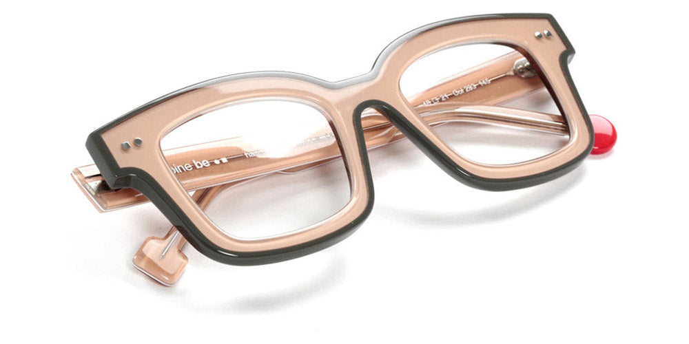 Sabine Be® Be Idol Line SB Be Idol Line 293 46 - Shiny Translucent Nude / White / Shiny Translucent Nude / Shiny Gray Eyeglasses