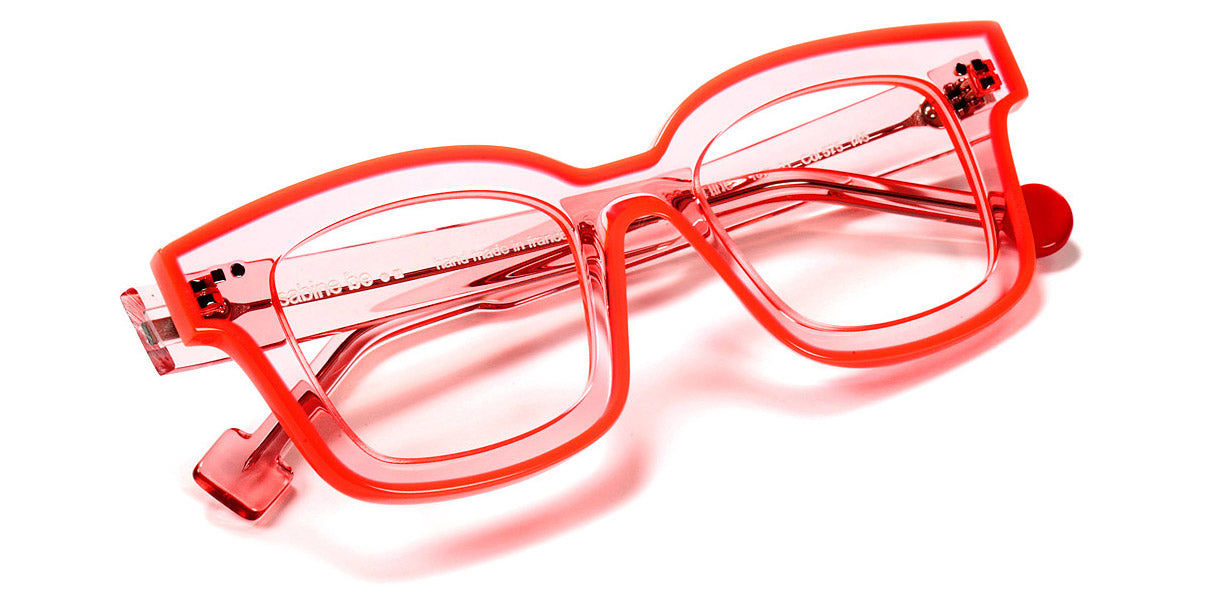 Sabine Be® Be Idol Line SB Be Idol Line 575 46 - Shiny Translucent Peach / Shiny Neon Miami Orange Eyeglasses