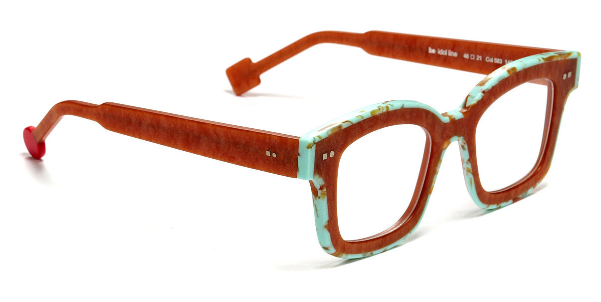 Sabine Be® Be Idol Line SB Be Idol Line 583 46 - Matt Marbled Rust / Matt Marbled Turquoise Eyeglasses