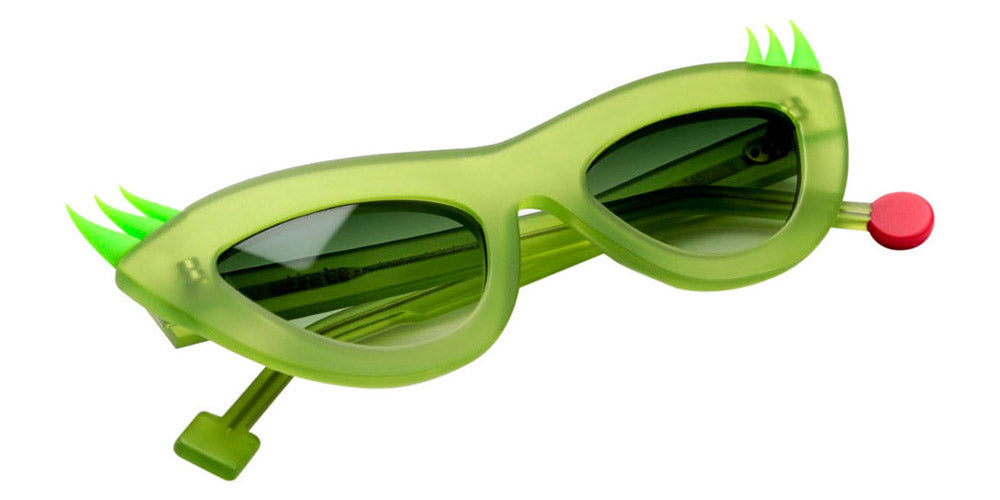 Sabine Be® Be Lashes Sun SB Be Lashes Sun 464 50 - Matt Translucent Lime / Neon Green Sunglasses