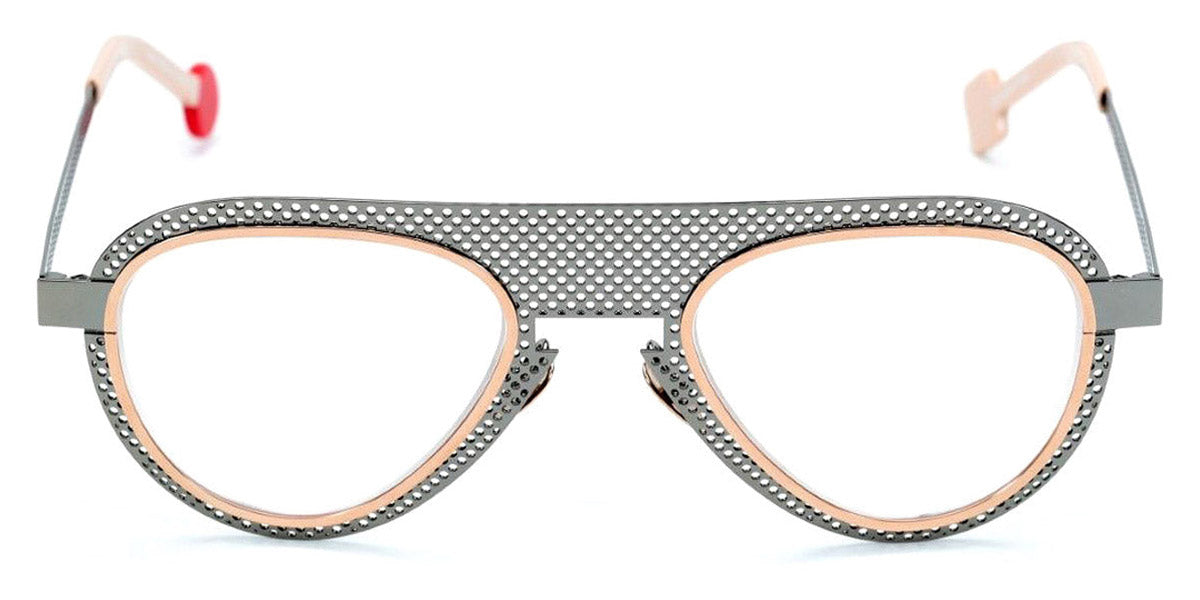 Sabine Be® Be Legend Hole SB Be Legend Hole 510 51 - Perforated Polished Ruthenium / Polished Rose Gold Eyeglasses