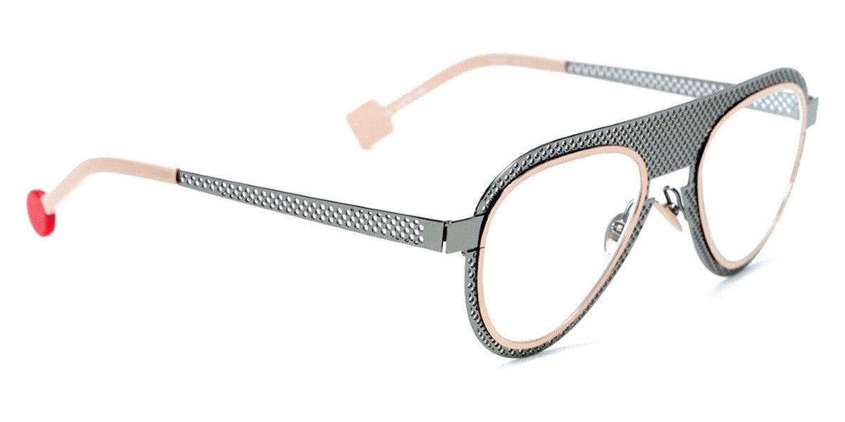 Sabine Be® Be Legend Hole SB Be Legend Hole 510 51 - Perforated Polished Ruthenium / Polished Rose Gold Eyeglasses