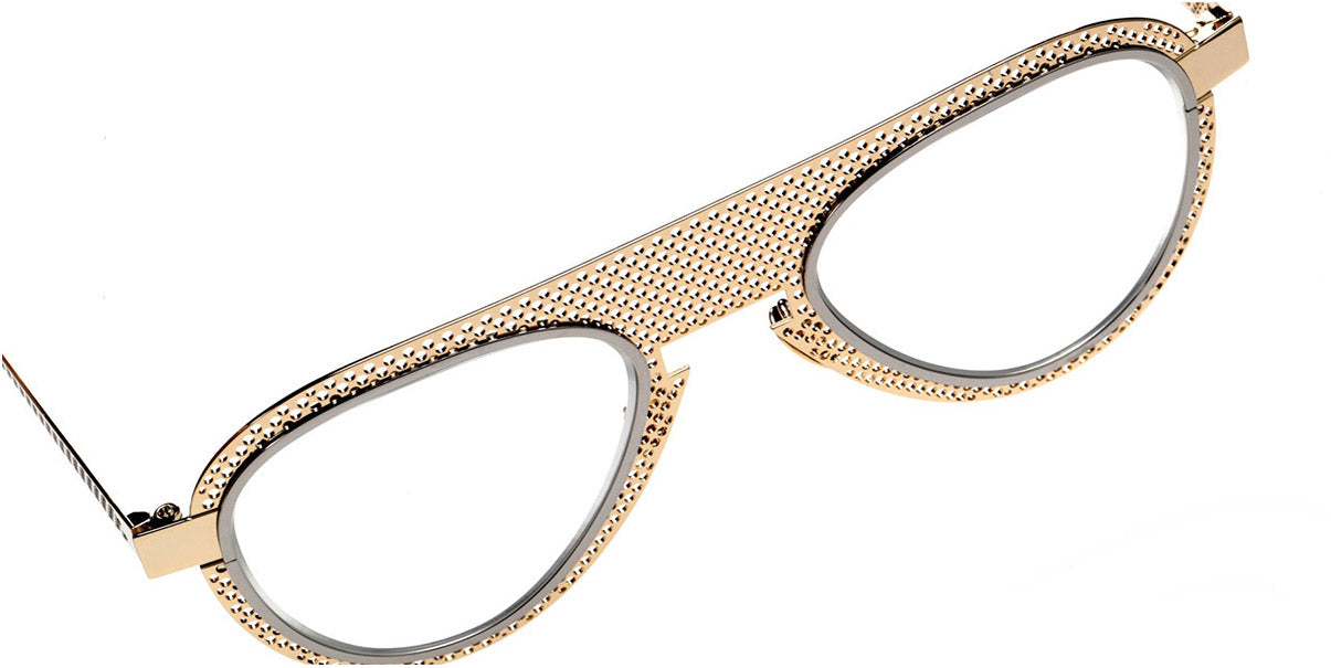 Sabine Be® Be Legend Hole SB Be Legend Hole 569 51 - Polished Pale Gold / Polished Dark Ruthenium Eyeglasses