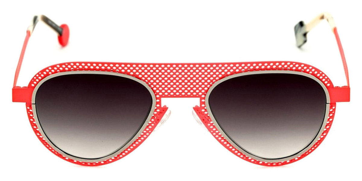 Sabine Be® Be Legend Hole Sun SB Be Legend Hole Sun 508 51 - Satin Neon Orange Perforated / Polished Ruthenium Sunglasses