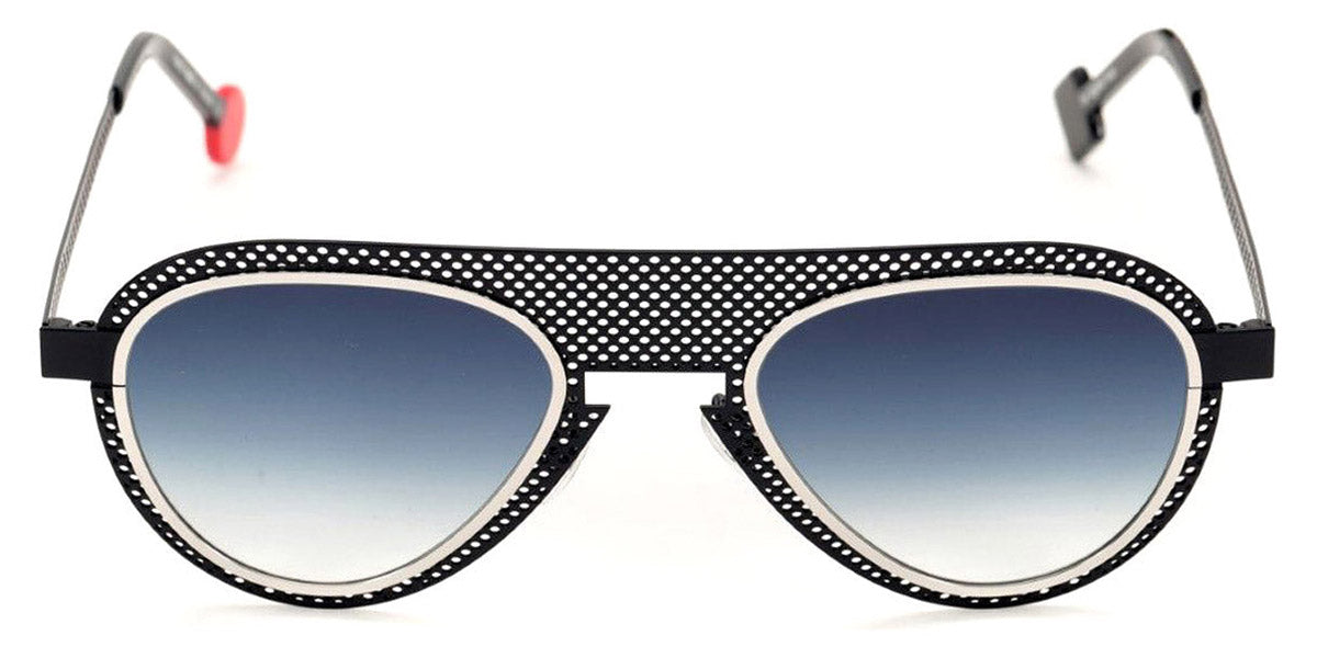 Sabine Be® Be Legend Hole Sun SB Be Legend Hole Sun 509 51 - Satin Midnight Blue Perforated / Polished Palladium Sunglasses