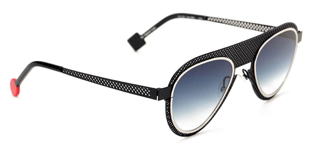 Sabine Be® Be Legend Hole Sun SB Be Legend Hole Sun 509 51 - Satin Midnight Blue Perforated / Polished Palladium Sunglasses