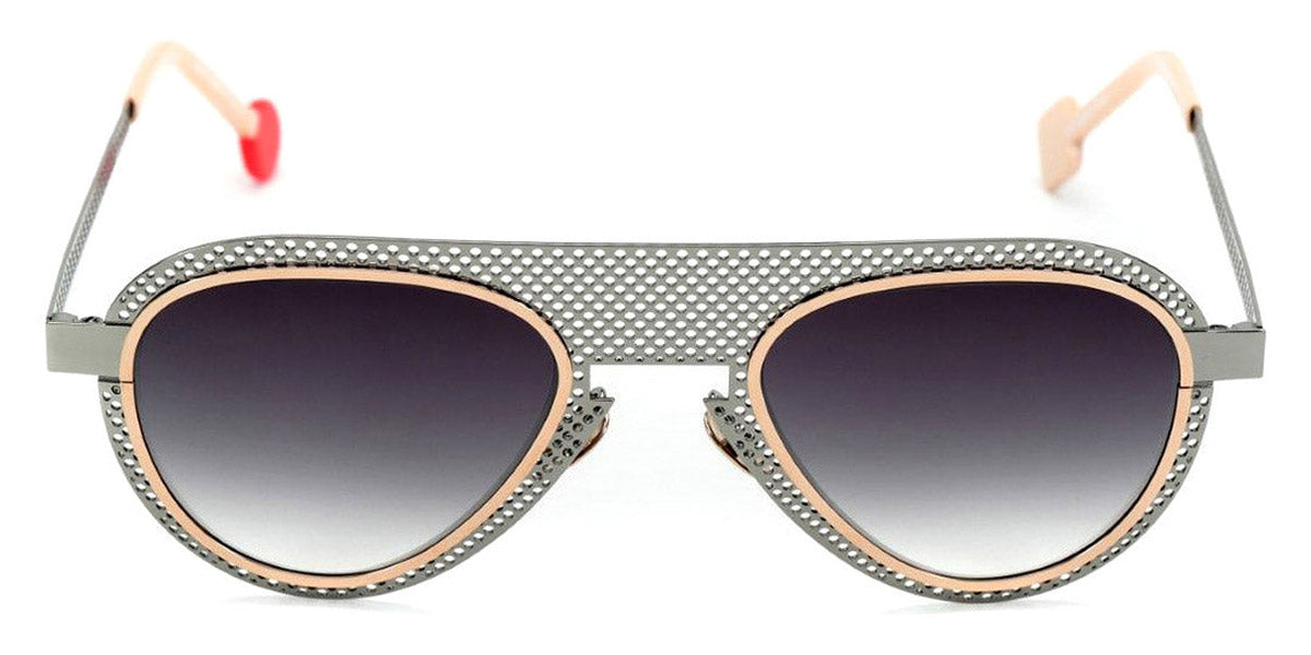 Sabine Be® Be Legend Hole Sun SB Be Legend Hole Sun 510 51 - Perforated Polished Ruthenium / Polished Rose Gold Sunglasses