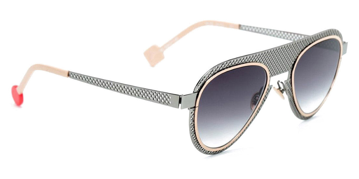 Sabine Be® Be Legend Hole Sun SB Be Legend Hole Sun 510 51 - Perforated Polished Ruthenium / Polished Rose Gold Sunglasses