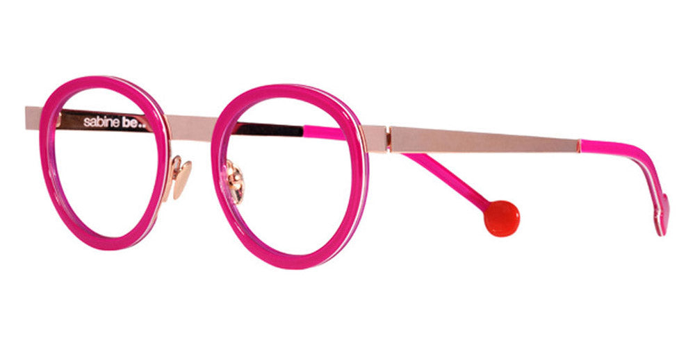 Sabine Be® Be Lucky SB Be Lucky 190 47 - Shiny Fushia Pink/ Polished Rose Gold Eyeglasses