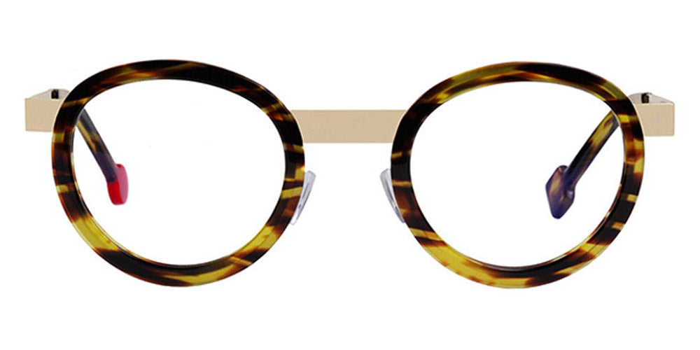 Sabine Be® Be Lucky SB Be Lucky 26 47 - Shiny Veined Tortoise / Polished Pale Gold Eyeglasses