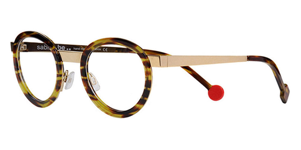 Sabine Be® Be Lucky SB Be Lucky 26 47 - Shiny Veined Tortoise / Polished Pale Gold Eyeglasses