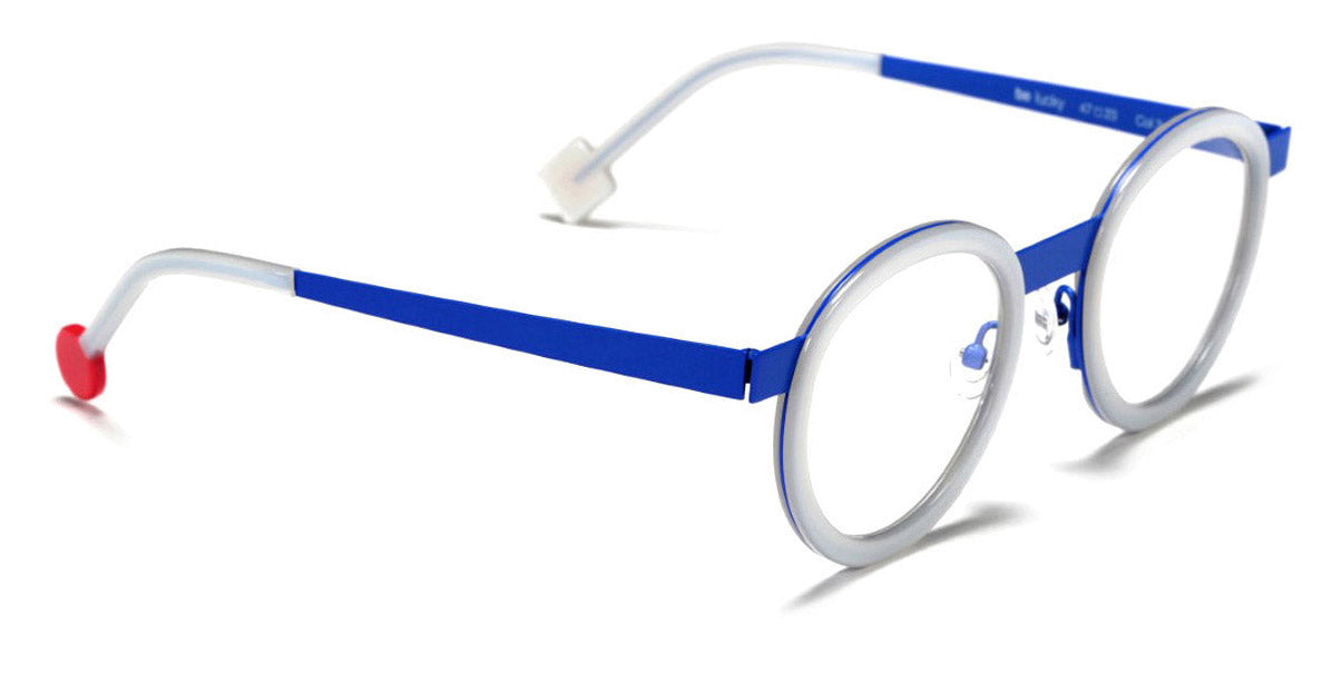 Sabine Be® Be Lucky SB Be Lucky 348 47 - Shiny Pearl Gray / Satin Majorelle Blue Eyeglasses