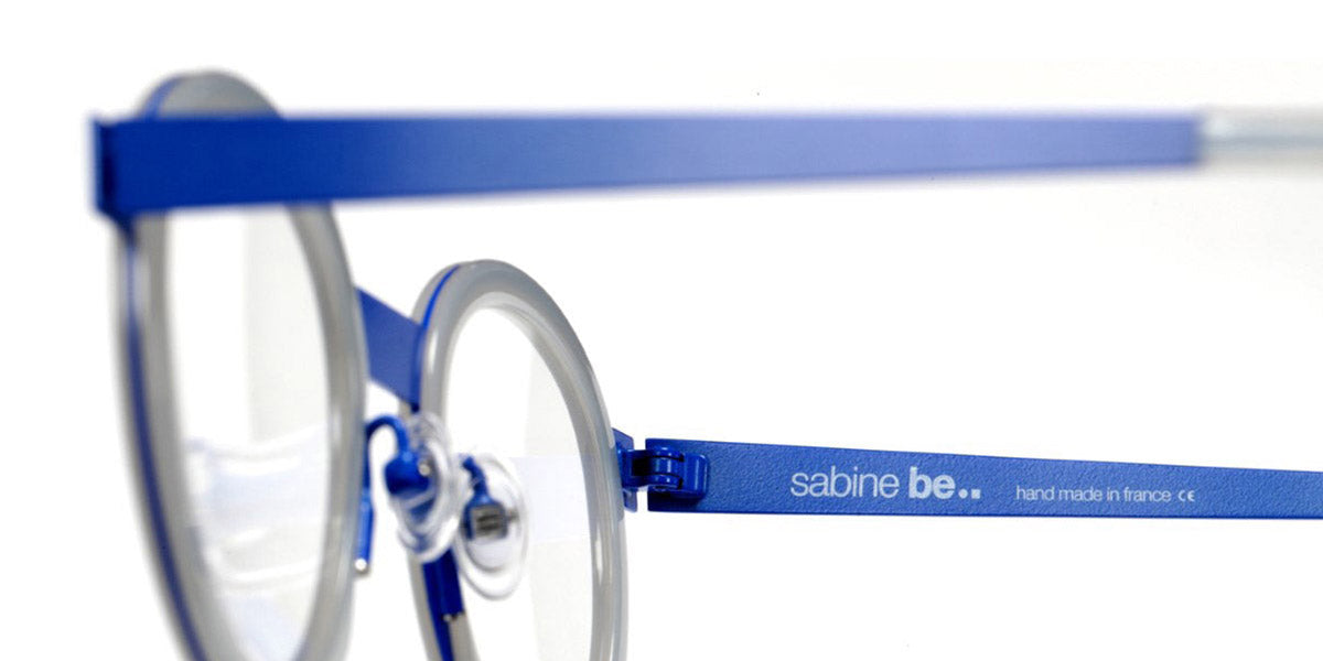 Sabine Be® Be Lucky SB Be Lucky 348 47 - Shiny Pearl Gray / Satin Majorelle Blue Eyeglasses