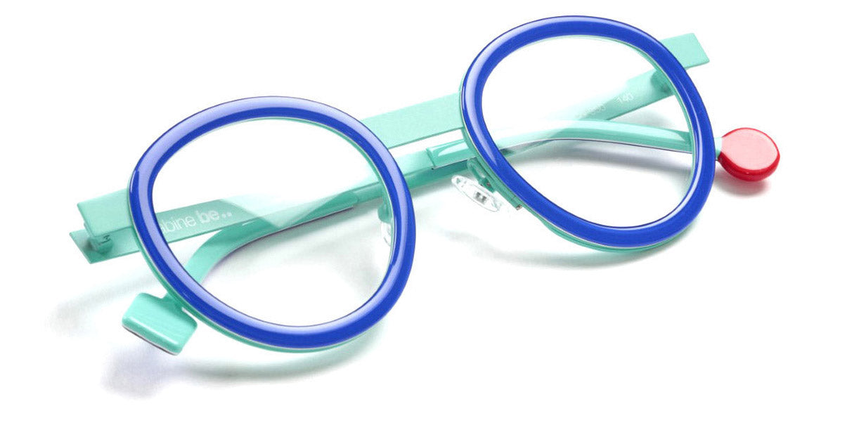 Sabine Be® Be Lucky SB Be Lucky 350 47 - Translucent Majorelle Blue Glossy Turquoise White / Satin Turquoise Eyeglasses