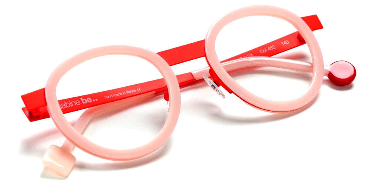 Sabine Be® Be Lucky SB Be Lucky 482 47 - Shiny Pearl Pink / Satin Neon Orange Eyeglasses