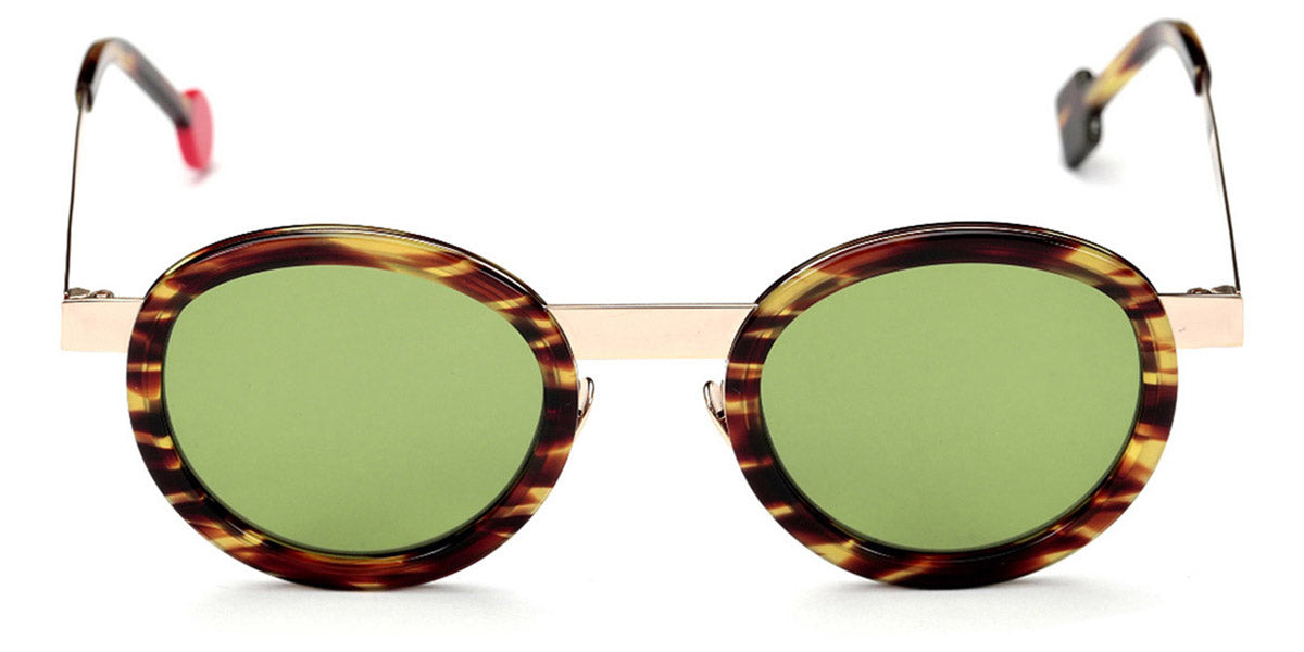 Sabine Be® Be Lucky Sun SB Be Lucky Sun 26 47 - Shiny Veined Tortoise / Polished Pale Gold Sunglasses