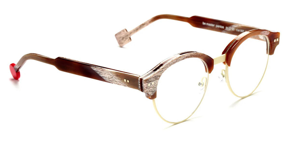 Sabine Be® Be Master Pantos SB Be Master Pantos 557 51 - Shiny Vintage Horn / Satin Ivory Eyeglasses