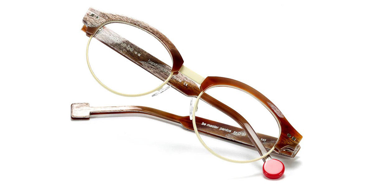 Sabine Be® Be Master Pantos SB Be Master Pantos 557 51 - Shiny Vintage Horn / Satin Ivory Eyeglasses