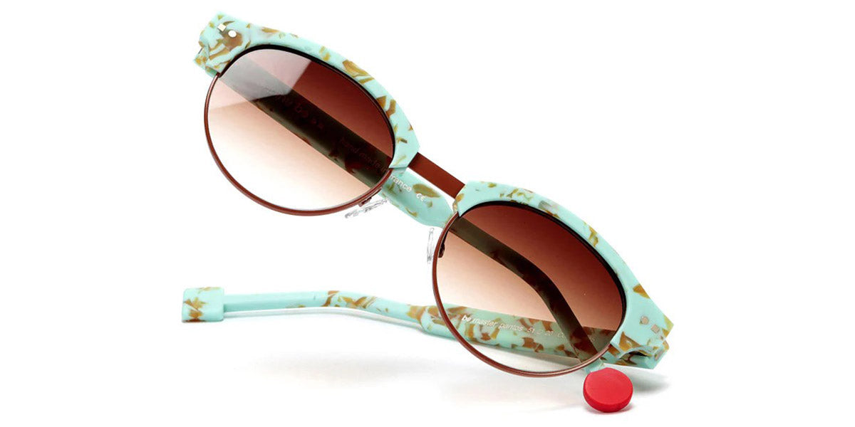 Sabine Be® Be Master Pantos Sun SB Be Master Pantos Sun 556 51 - Matte Marbled Turquoise / Shiny Camel Sunglasses